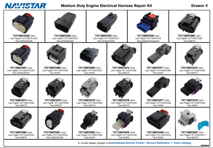 Engine Electrical Harness Repair Kit 3