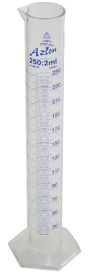 CYLINDER 250ML, GRADUATED